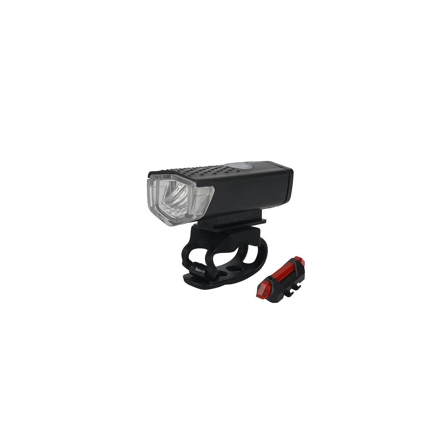 Pack Luz Bicicleta Delantera Y Trasera Recargable Por Usb-0