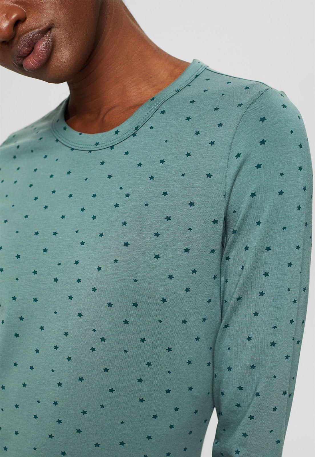 Polera mujer manga larga con estampado Esprit-2