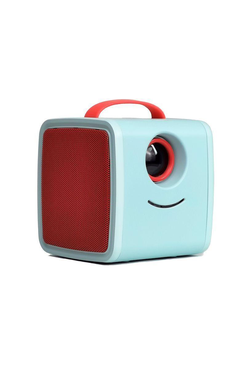 Mini Proyector Portátil 11,5x10,3x10,5 cm Celeste-0