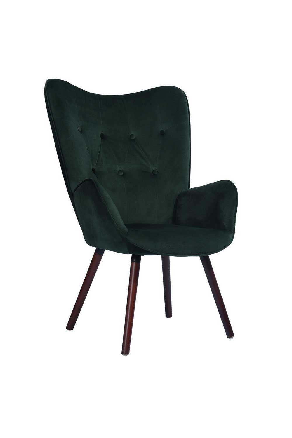 Sitial Terciopelo Respaldo Alto - Verde-0