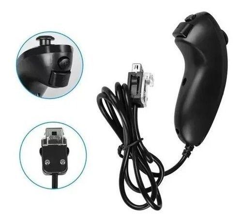 Joystick Para Wii Negro Control Wii Wiimote Mando Wii + Nunchuk-4