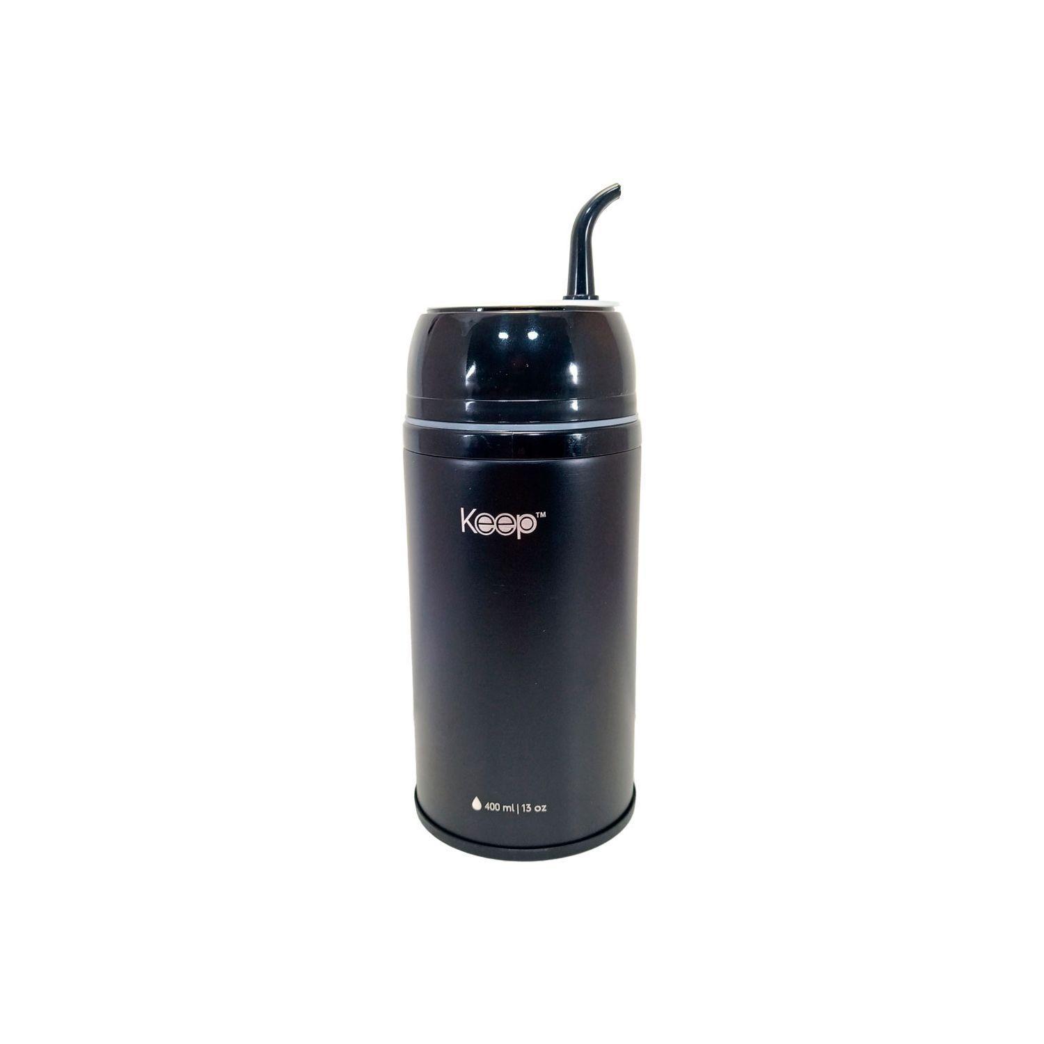 Termo Mate Para Viaje 400 ml Colores Autocebable Amarillo/Celeste-4
