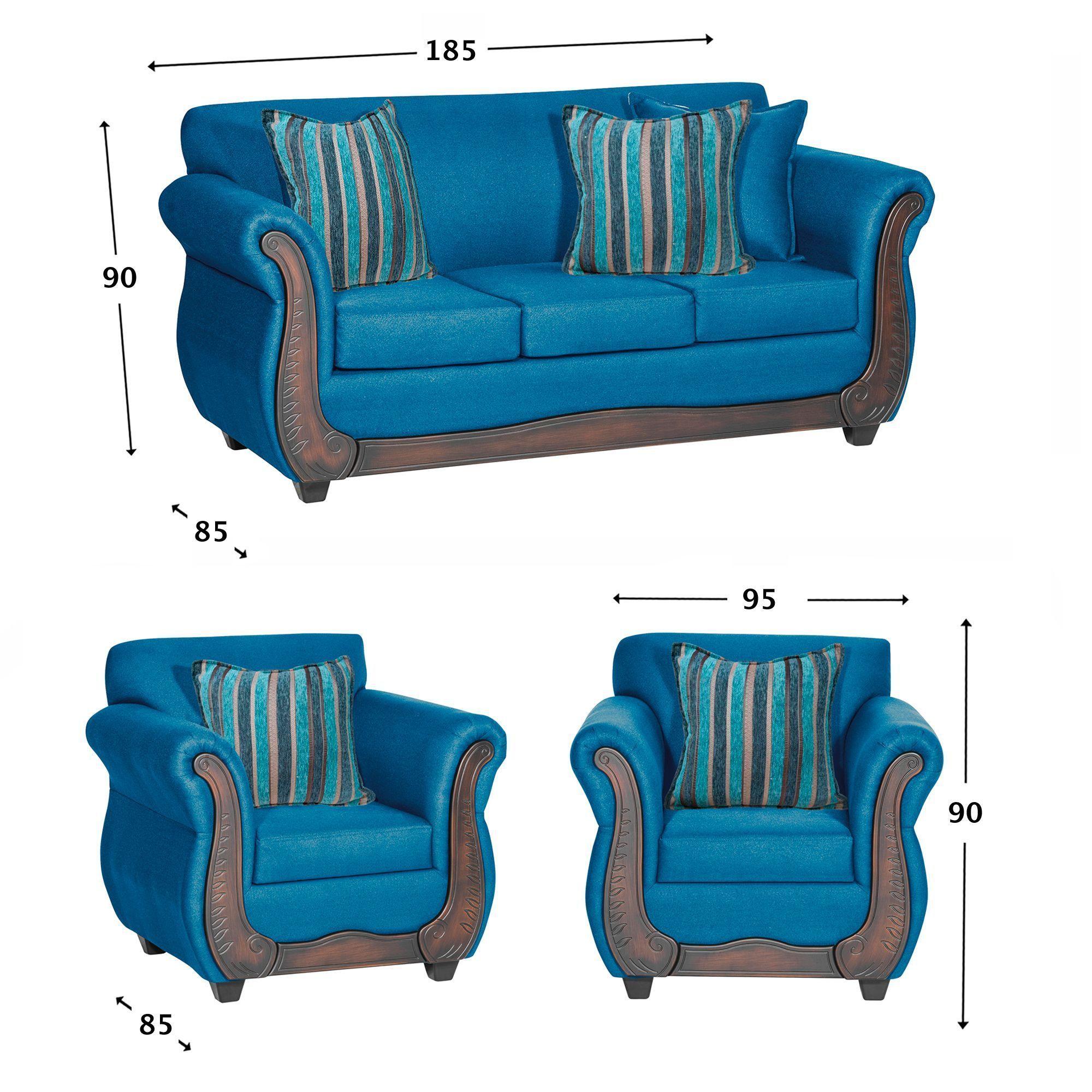 Juego de Living Llanquihue Azul 3-1-1 Cuerpos-1