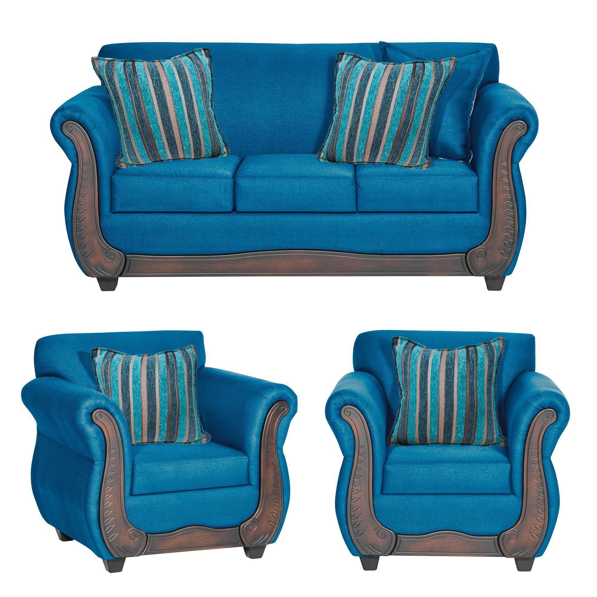 Juego de Living Llanquihue Azul 3-1-1 Cuerpos-0