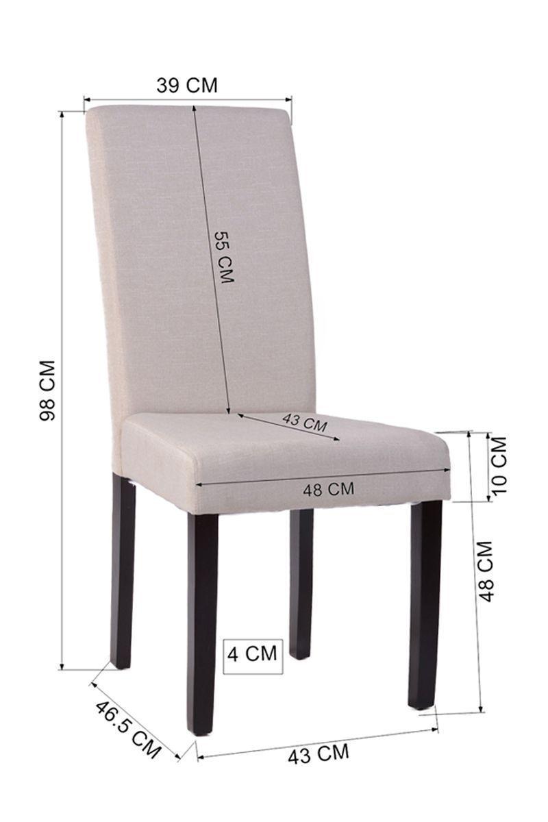 Pack 2 Sillas Comedor Acolchadas Tapiz Tela-2