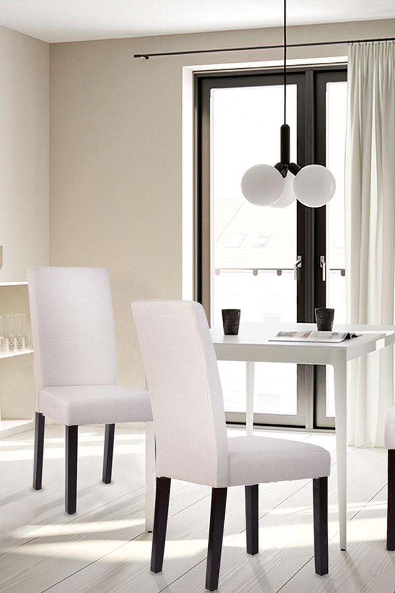 Pack 2 Sillas Comedor Acolchadas Tapiz Tela-5