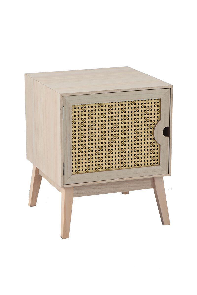 Velador Rejilla 1 Puerta Café-0