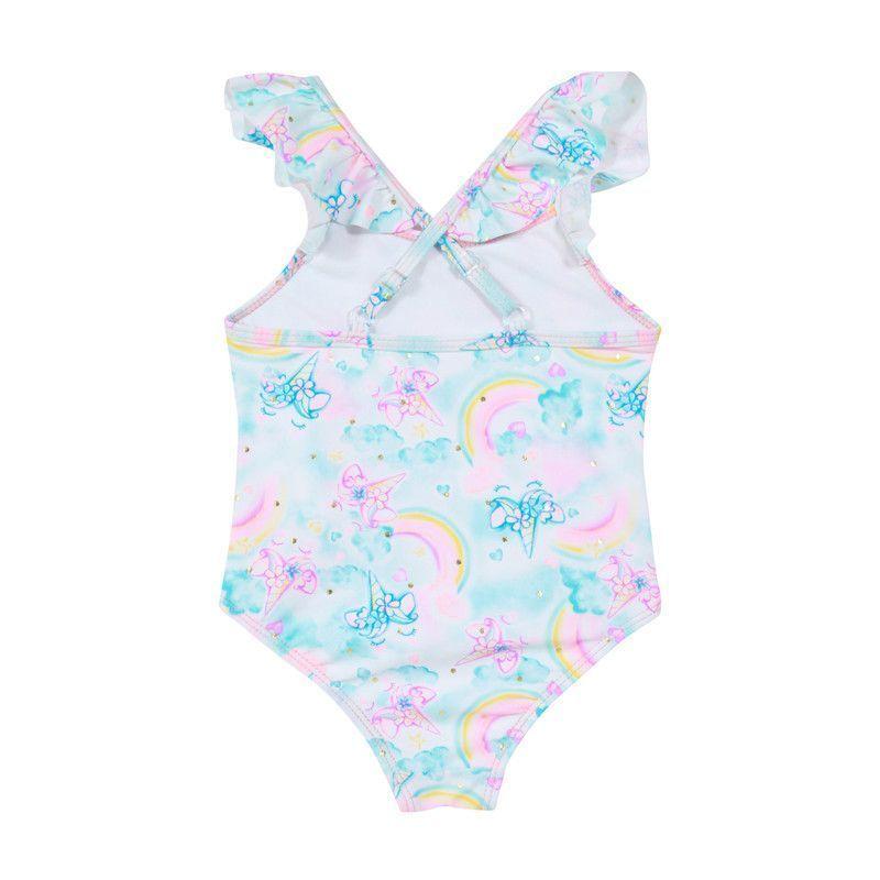 Traje de Baño Bebé UV+30 Vuelos Folia Blanco-1