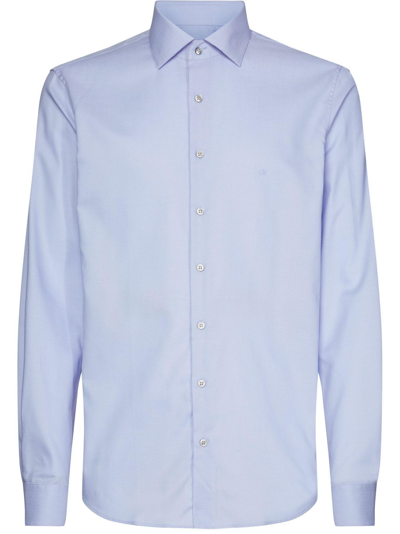 Camisa Structure Azul Calvin Klein-0