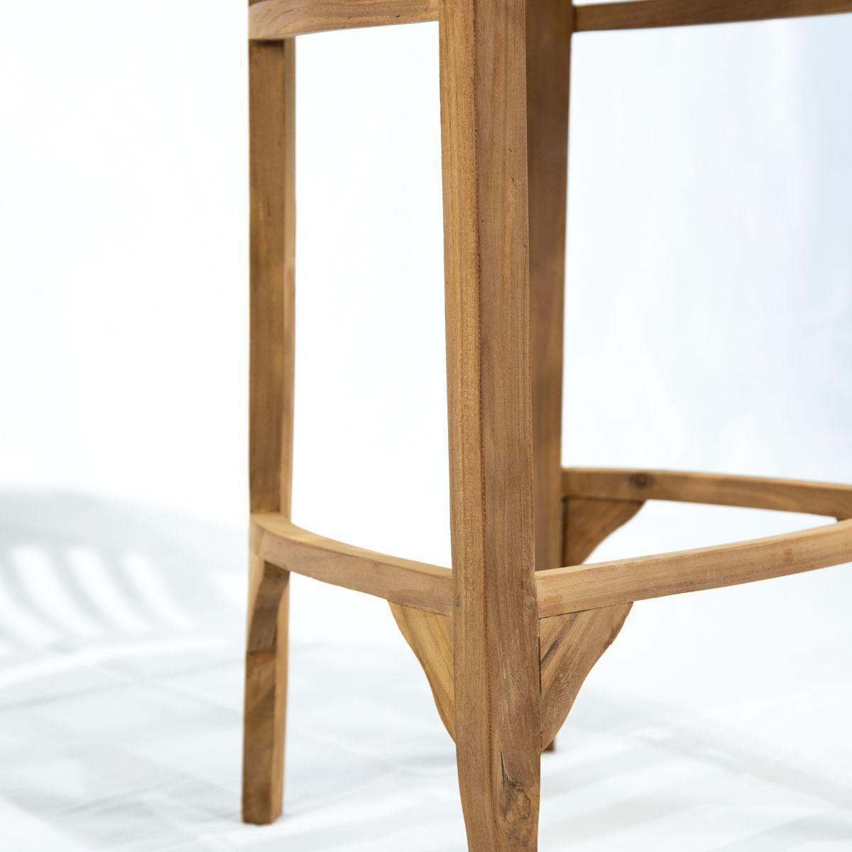 Silla de Bar Batavia Madera De Teca-4