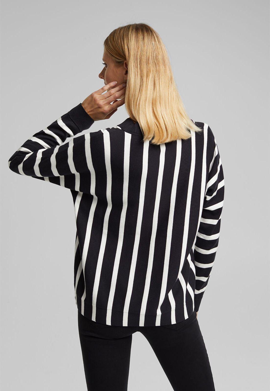 Sweater con tiras contrastantes-1