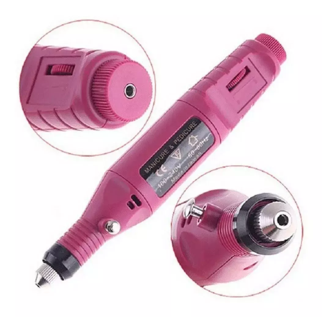 Torno Uñas Manicure 3000 Rpm rosa-4