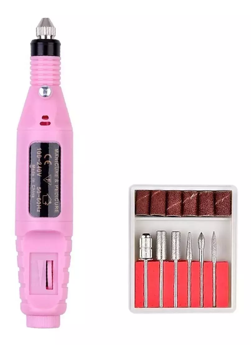 Torno Uñas Manicure 3000 Rpm rosa-0