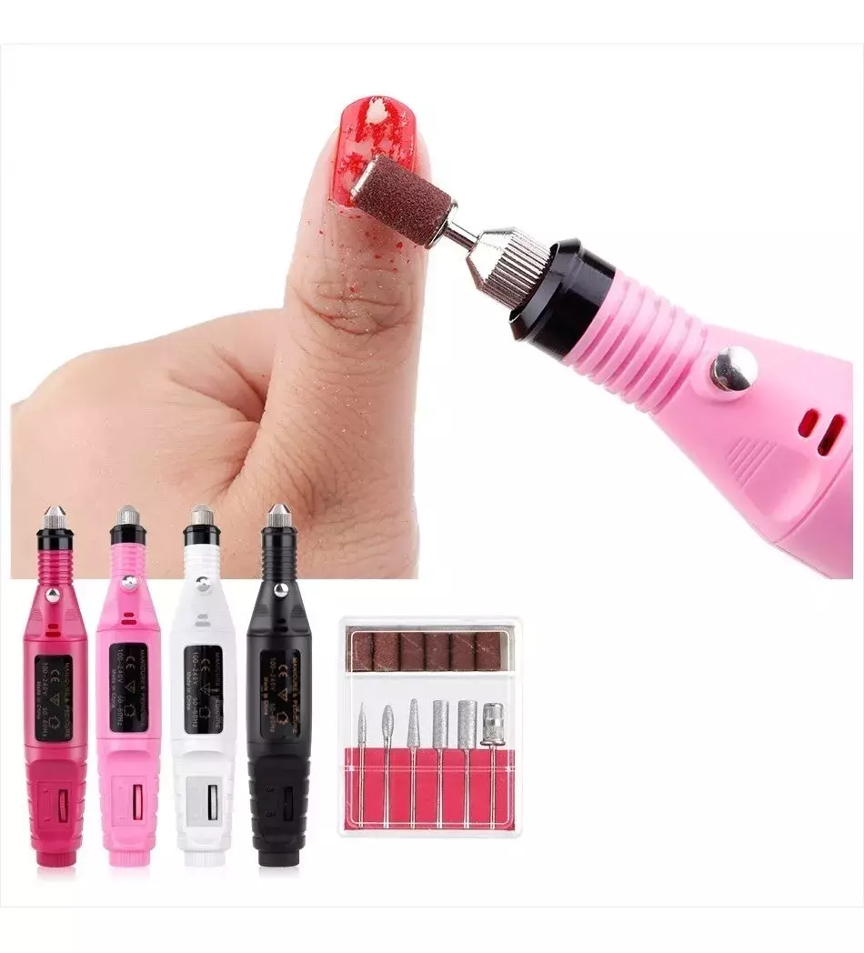 Torno Uñas Manicure 3000 Rpm rosa-2