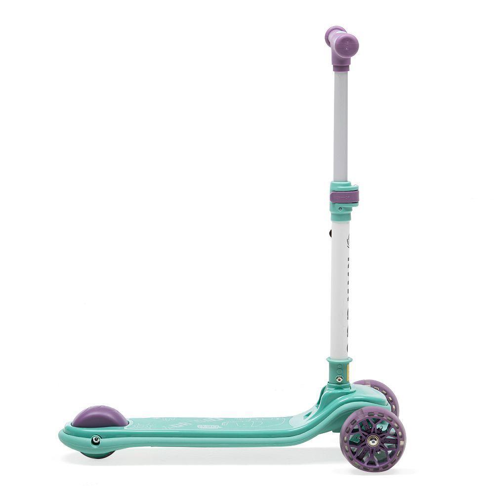 Scooter Monopatín Plegable Luz Led Niño S2 – Celeste-1