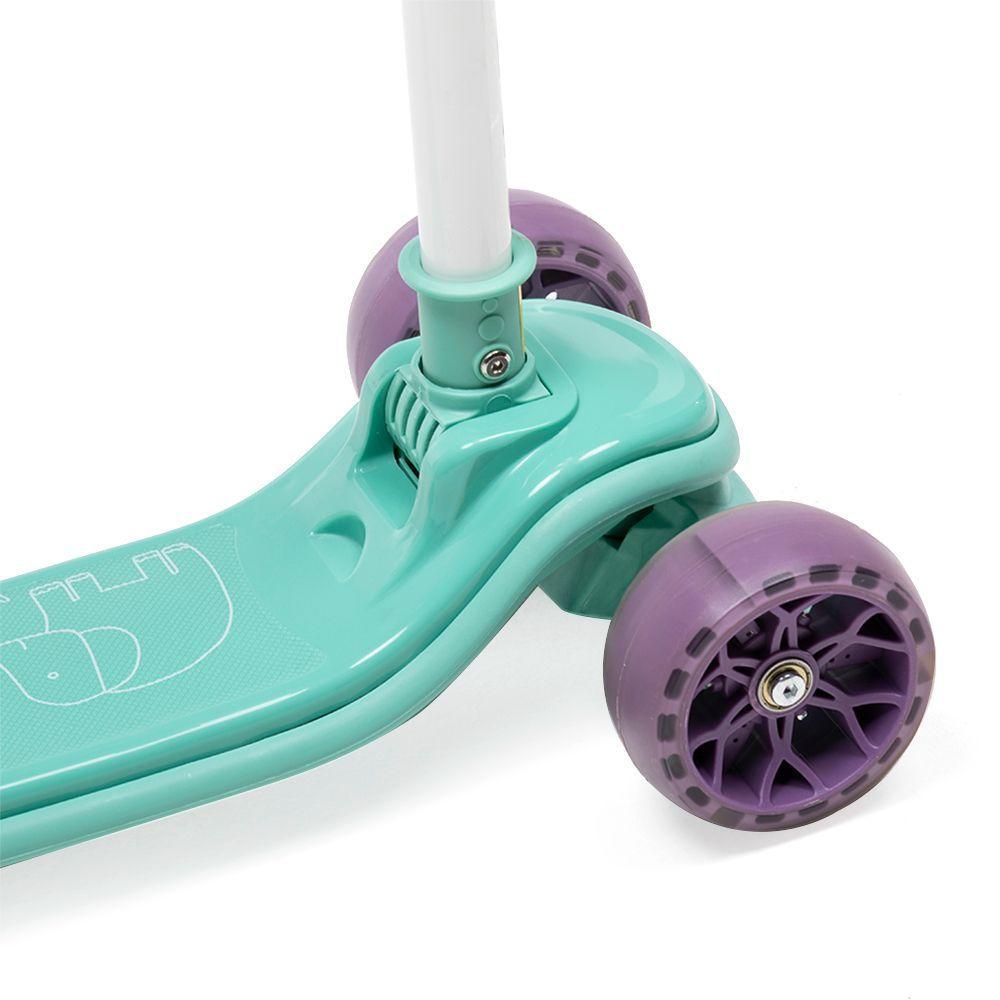 Scooter Monopatín Plegable Luz Led Niño S2 – Celeste-5