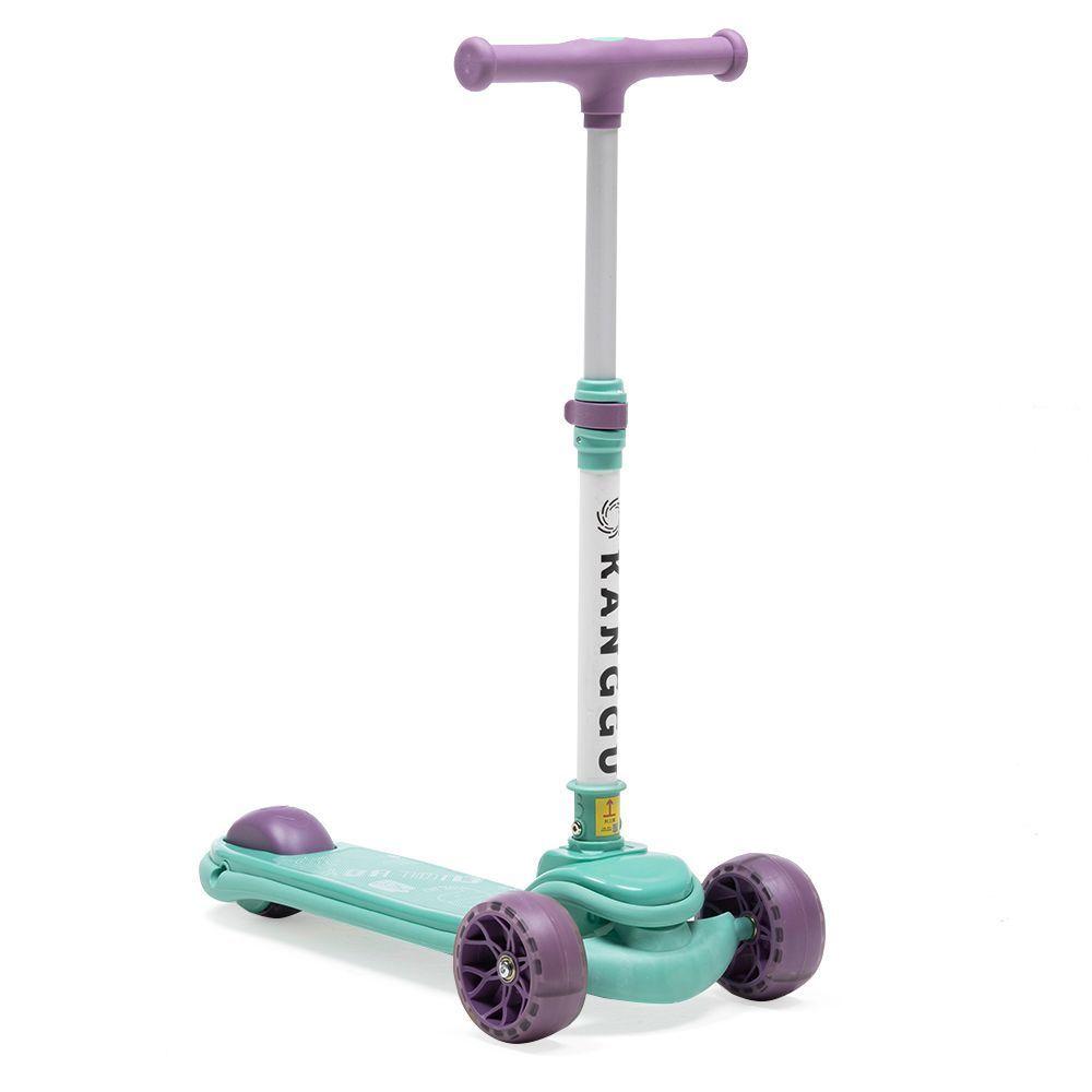 Scooter Monopatín Plegable Luz Led Niño S2 – Celeste-0