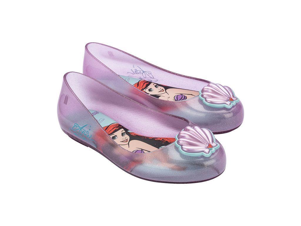 Ballerina Sweet Love + Disney Princess Infantil Rosa Glitter Mini Melissa-1