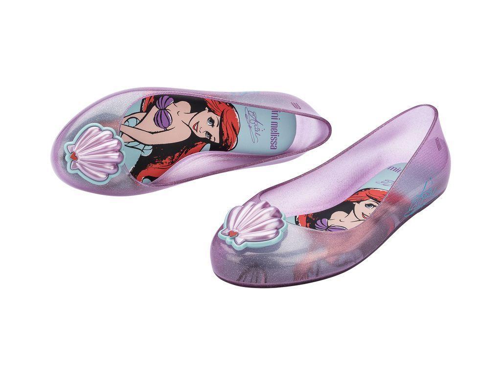 Ballerina Sweet Love + Disney Princess Infantil Rosa Glitter Mini Melissa-4