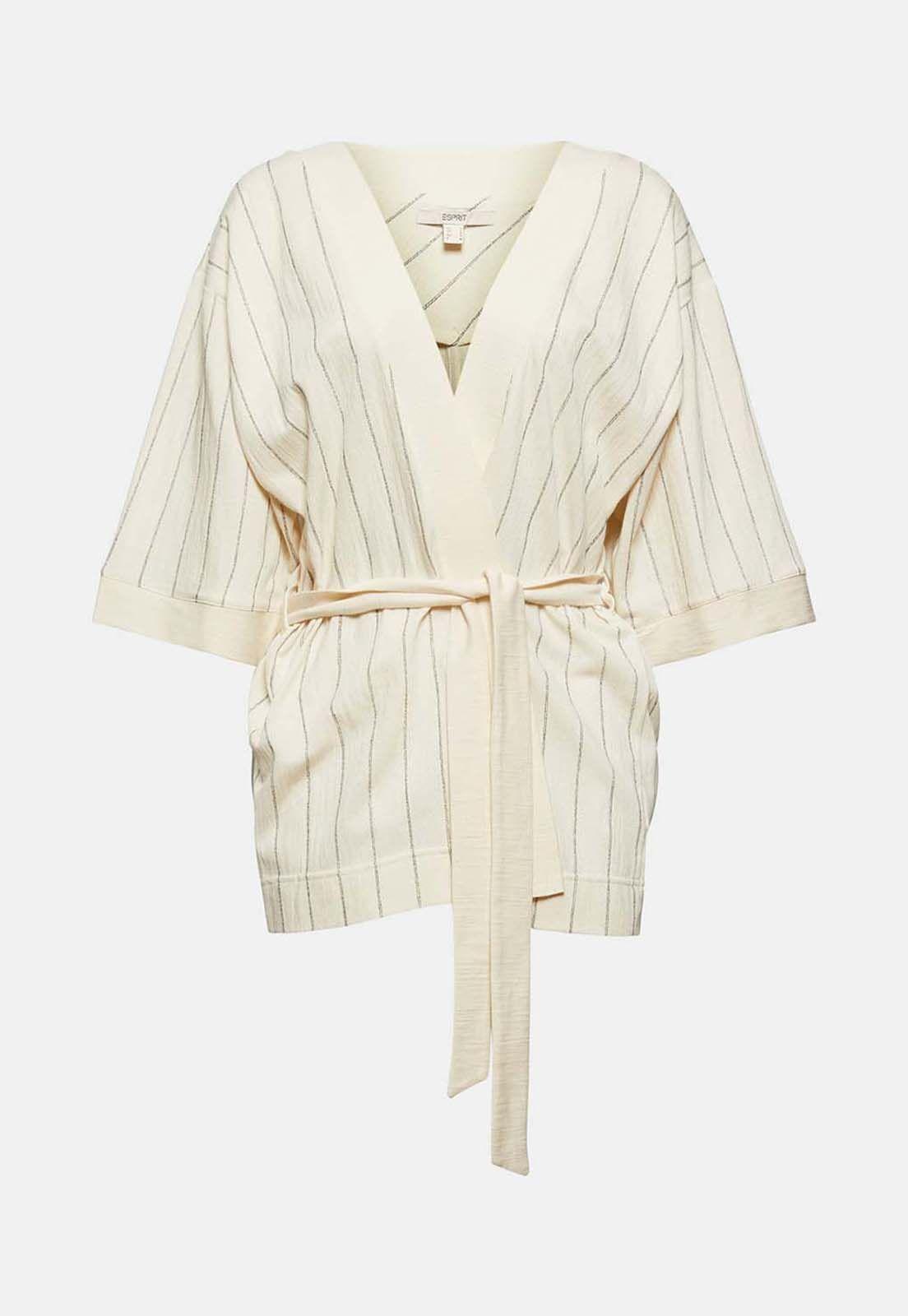 Chaqueta Mujer A Rayas Estilo Kimono Esprit-3