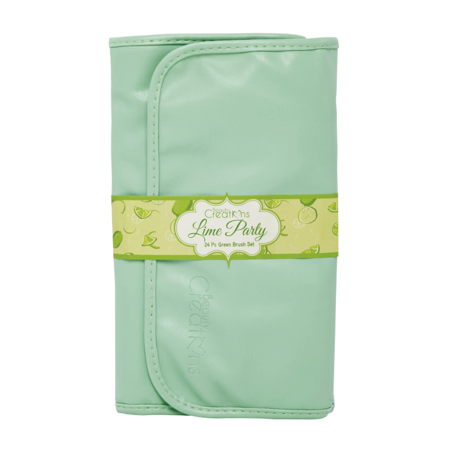 Pack Paleta De Sombra "Ruby"+ Set 24 Brochas Pastel Lime Party de Beauty Creations-6