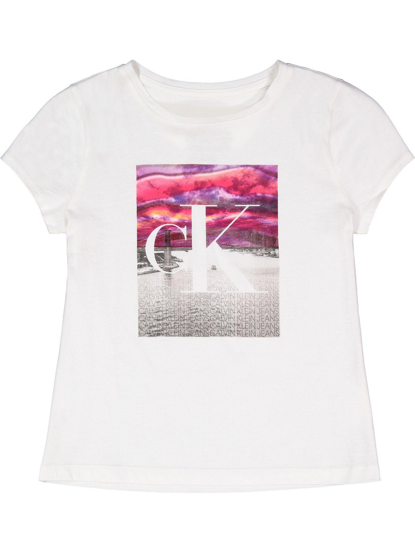 Polera Niña City Ck Blanco Calvin Klein-0