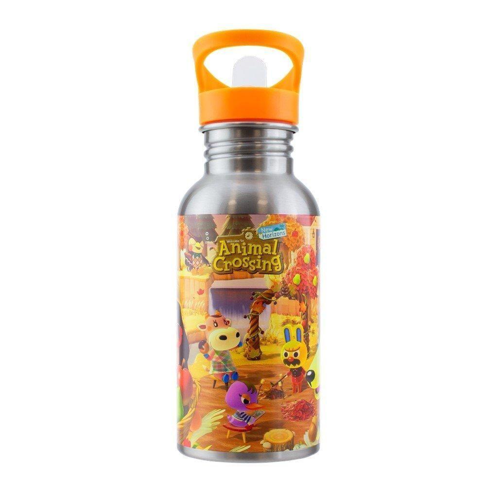 PALADONE BOTELLA DE METAL CON PAJITA ANIMAL CROSSING-0