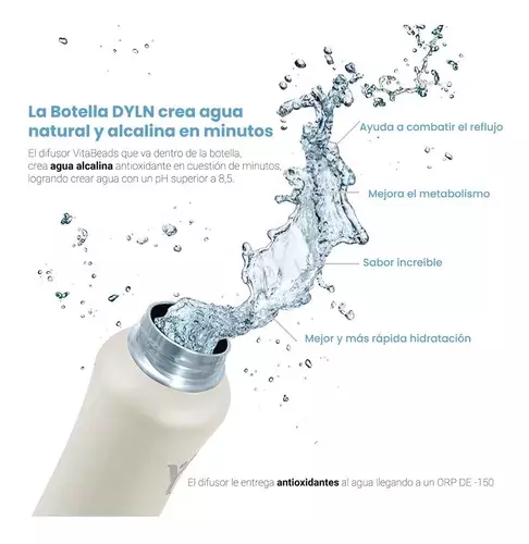 Botella Insulada de Agua Alcalina 1182ml Perla Dyln-3