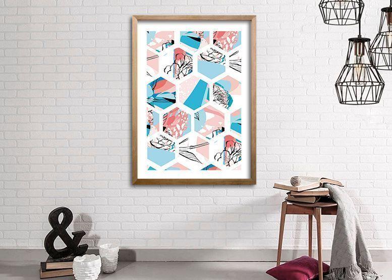 Cuadro 50x35 cm ilustración Colmena-1