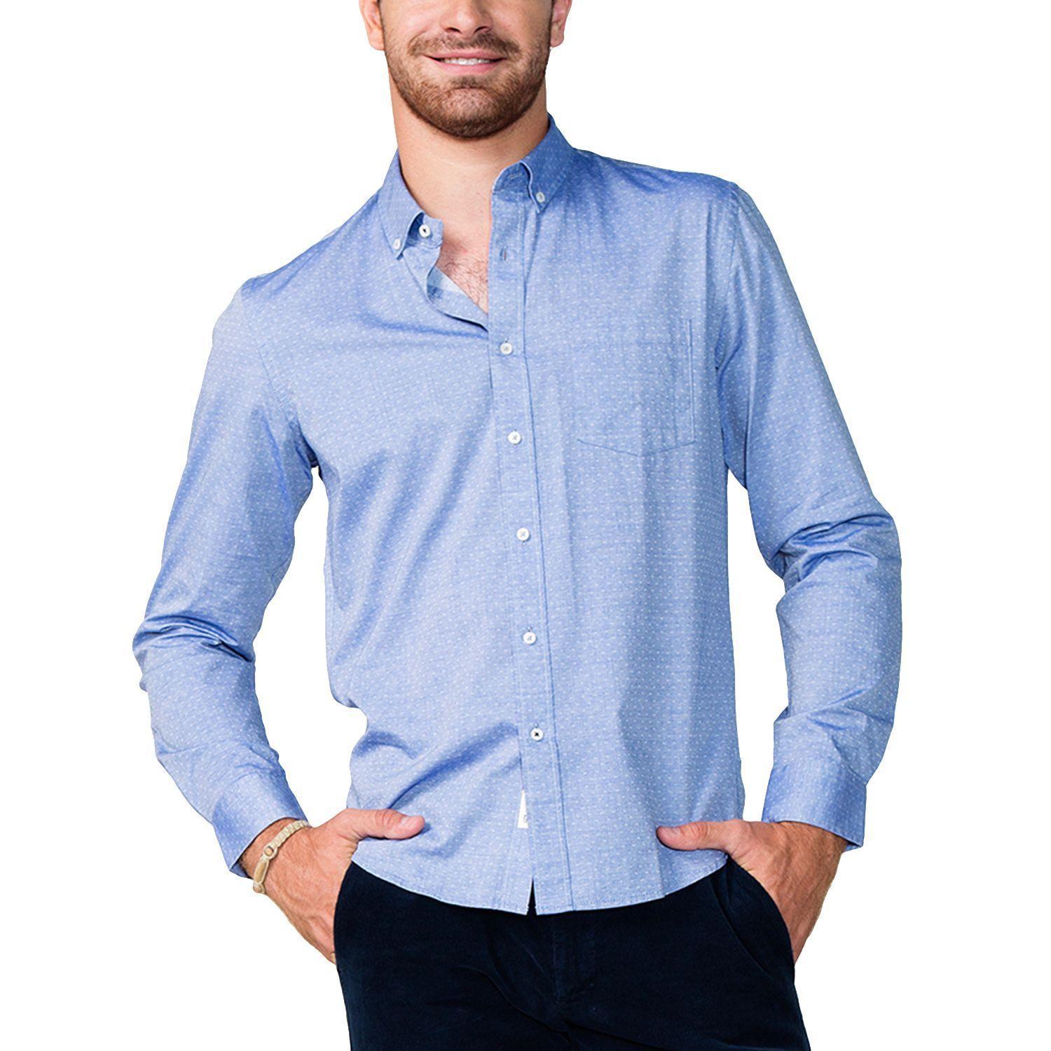 Camisa Essentials Jaqcuard Manga Larga-0
