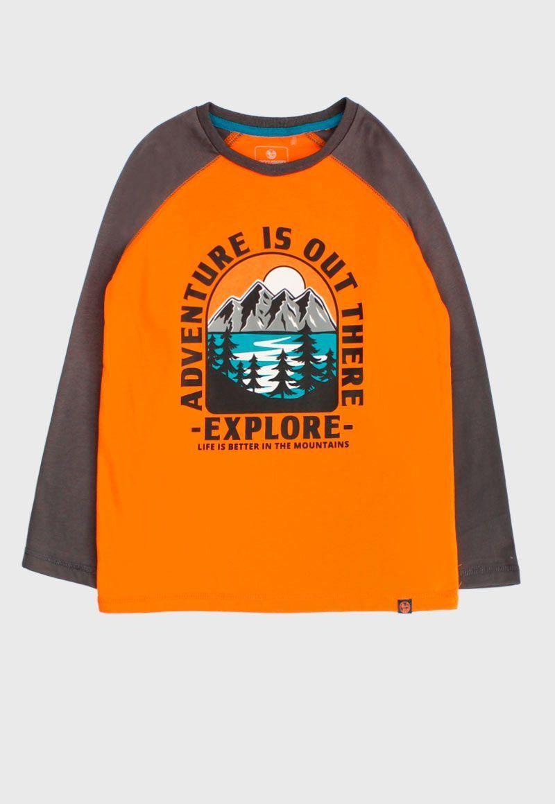 Polera Niño Upf Manga Raglan Ficcustex-0