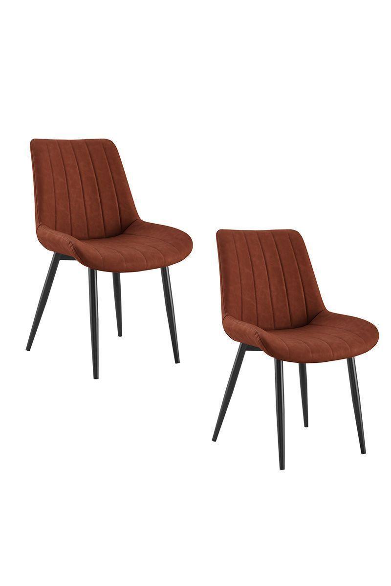 Pack 2 Silla Comedor Sitial Dorianna Café-0