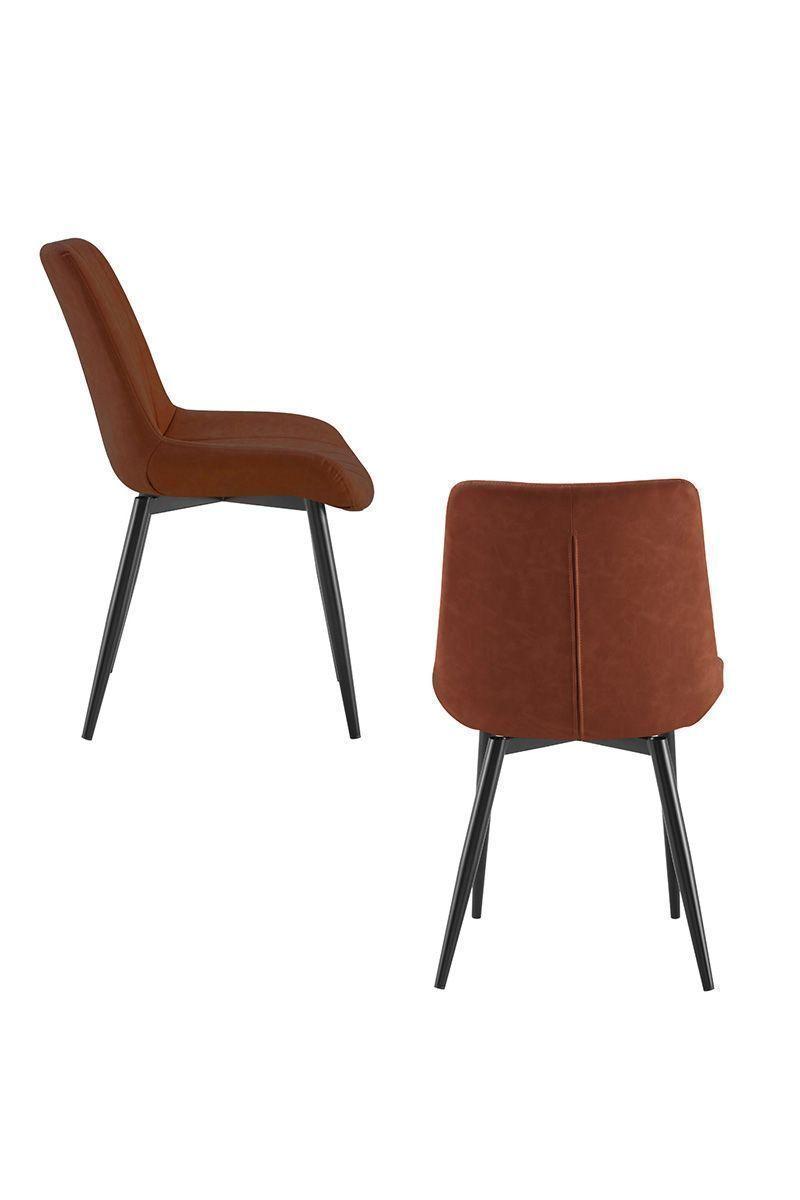 Pack 2 Silla Comedor Sitial Dorianna Café-3