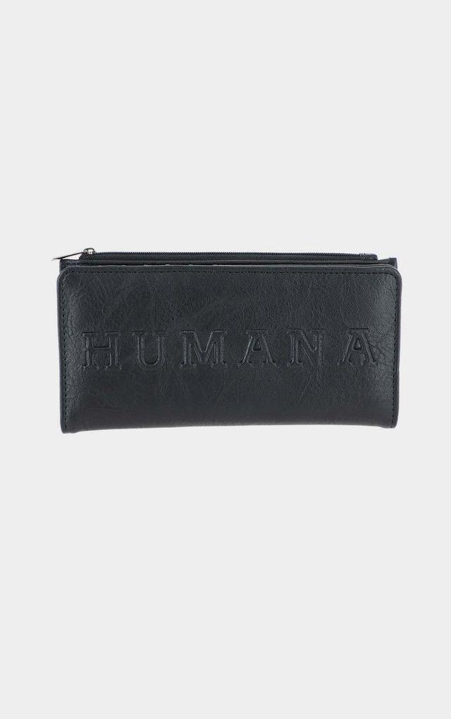Billetera Grande Emboss Negra Humana-0