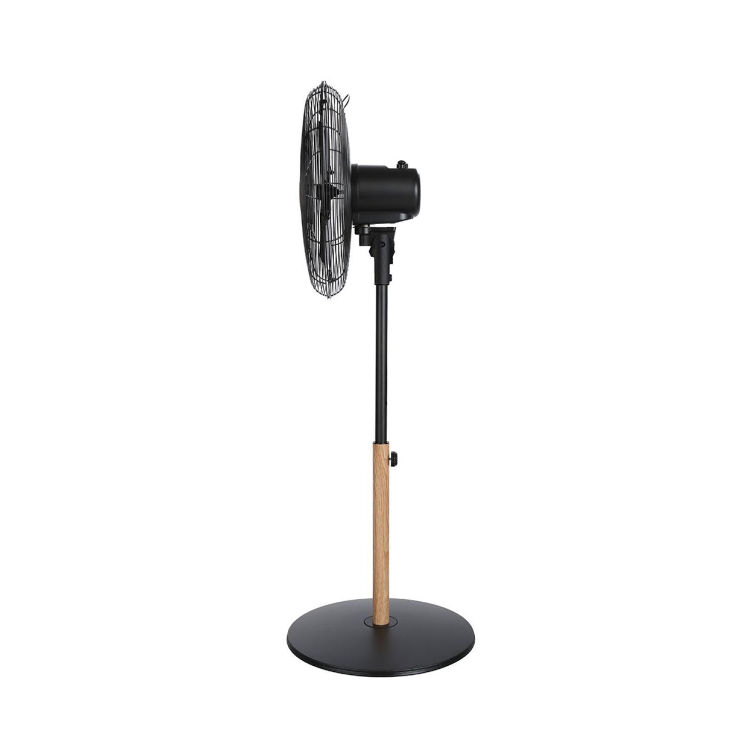 Ventilador Pedestal 16" metal madera -1