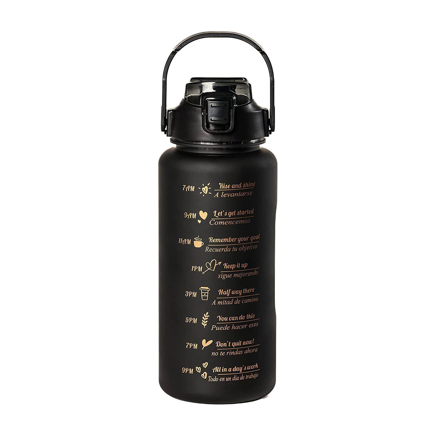 Botella de Agua Motivacional 2 Litros + Termo Digital 500 ml Refill-3