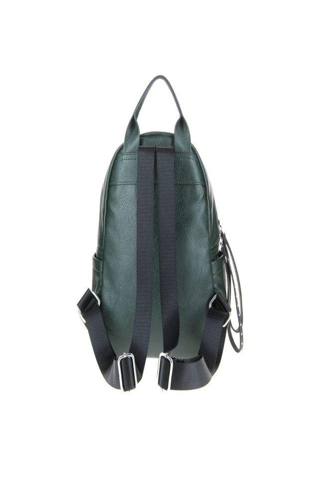 Cartera Mochila Ecocuero Verde i-D-1