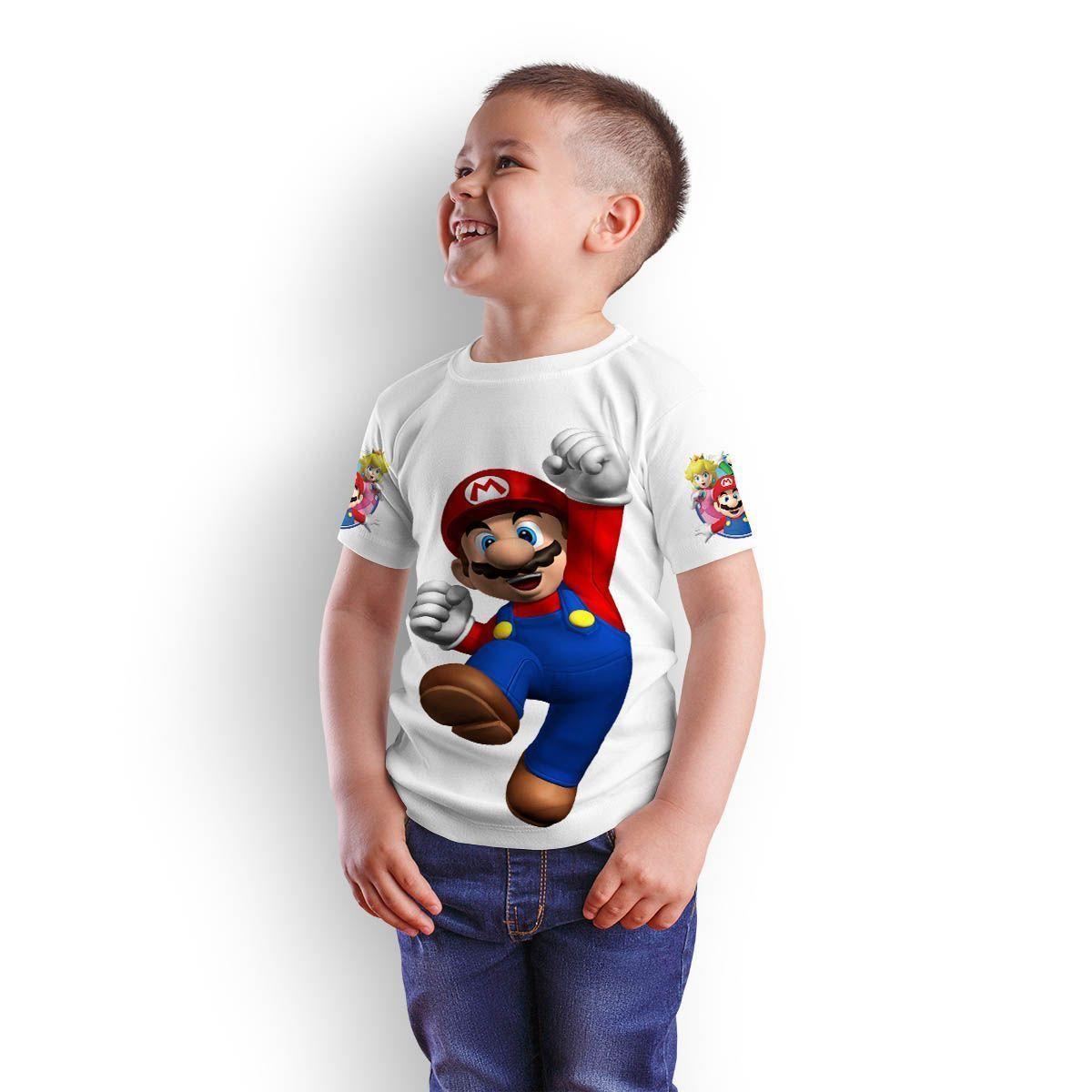 Polera Juvenil Super Mario Bros D5-0
