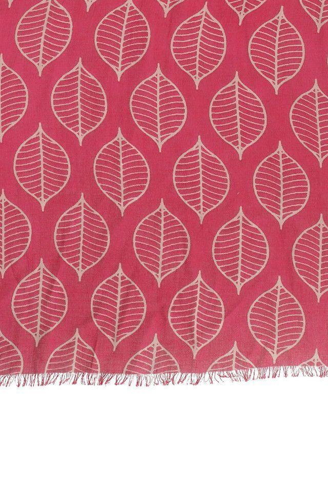 Pañuelo Estampado Leaves Magenta Humana-1