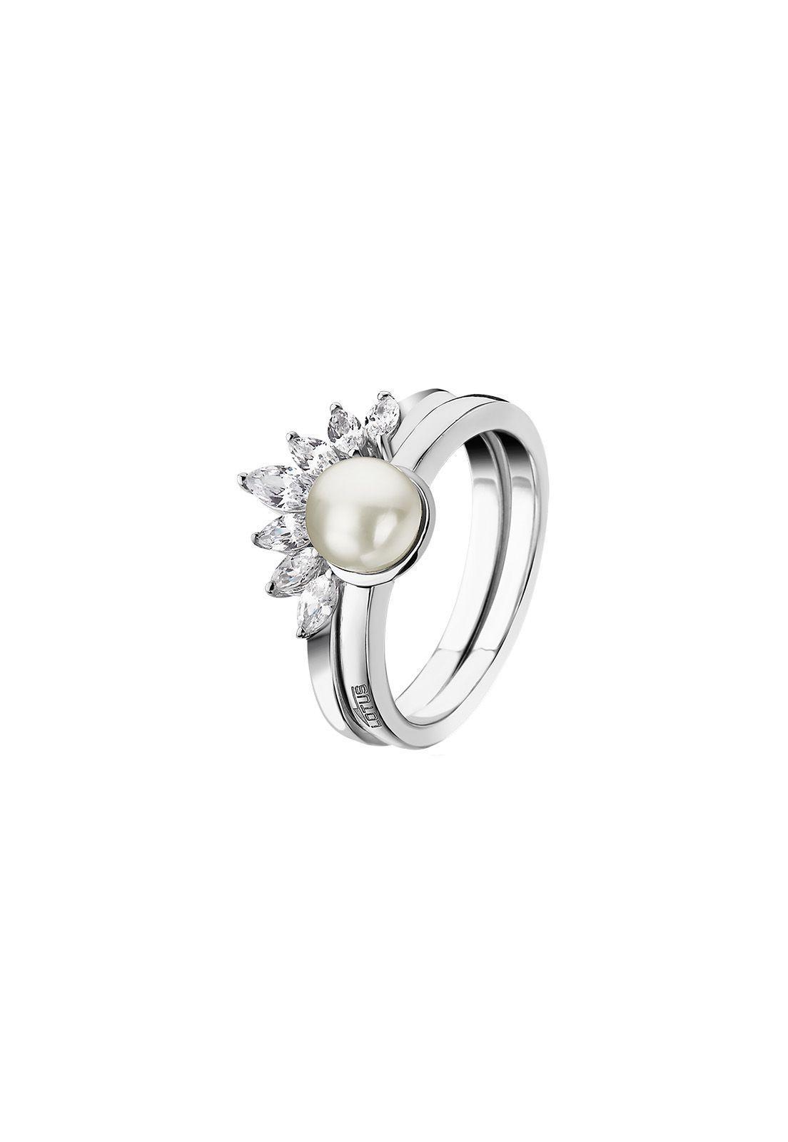 Anillo Plata LP1986-3/116 Lotus Silver Mujer Pearl-0