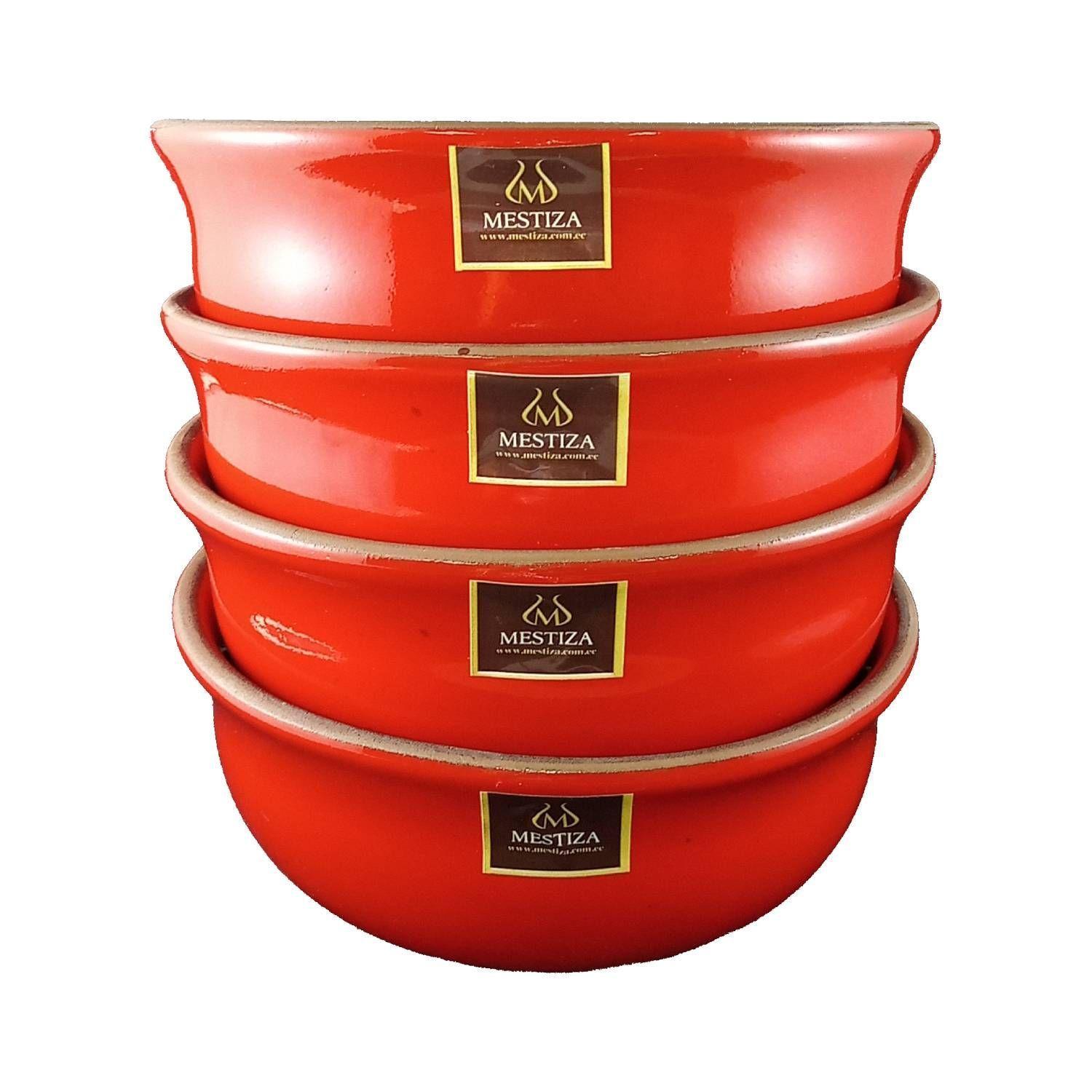 Set de Bowls Mestiza Rojo Fuego-2