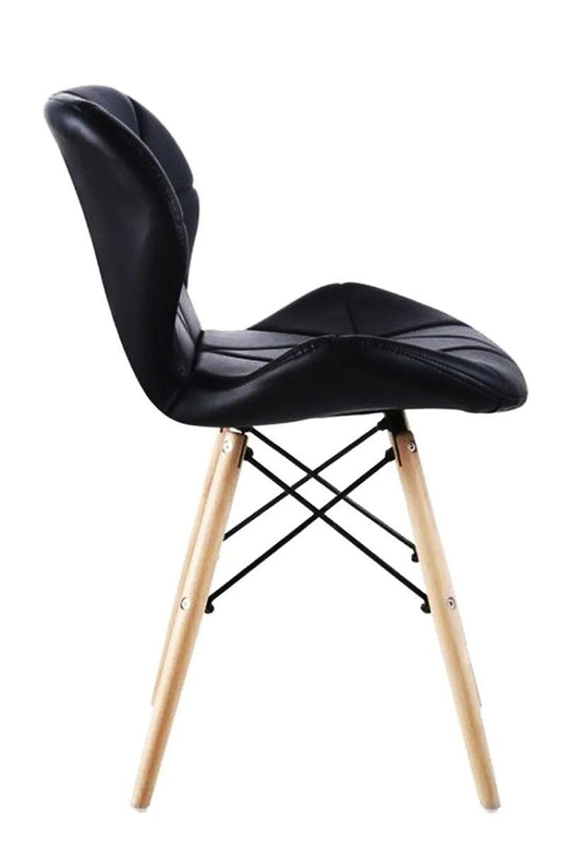Pack 4 Sillas Eames Acolchada Negro-3
