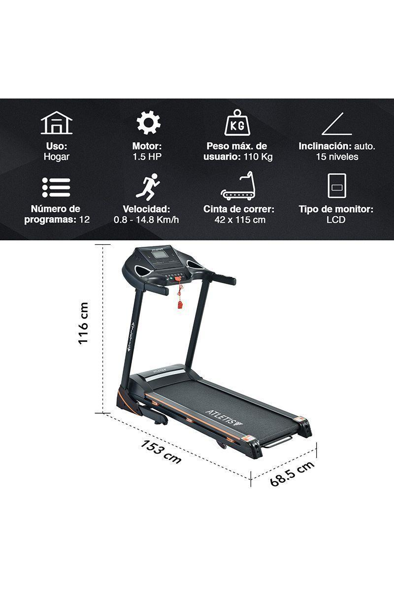 Pack Trotadora FitBS815+Spinning HomeFitness Negro-1