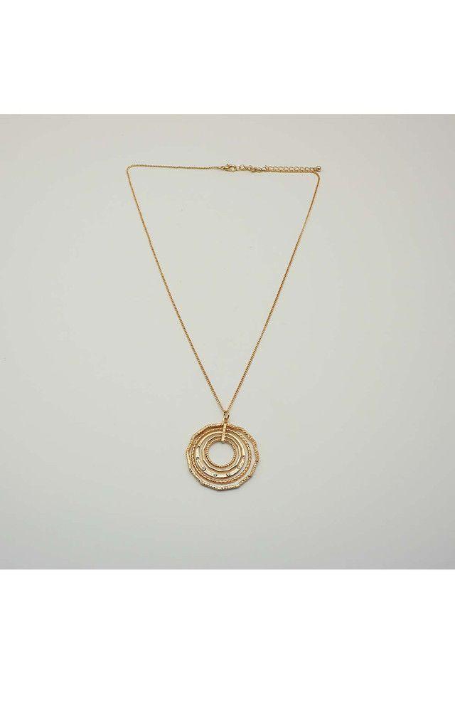 Collar Largo Onda Dorado i-D-0
