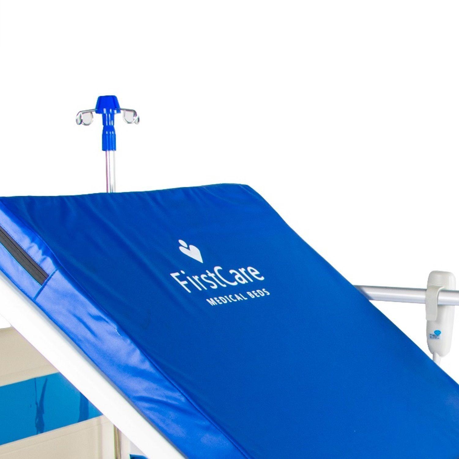 cama clínica eléctrica 4 posiciones pro + colchón-4