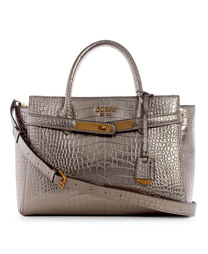 Cartera Guess Enisa High Society Sat Pew Plateado-0
