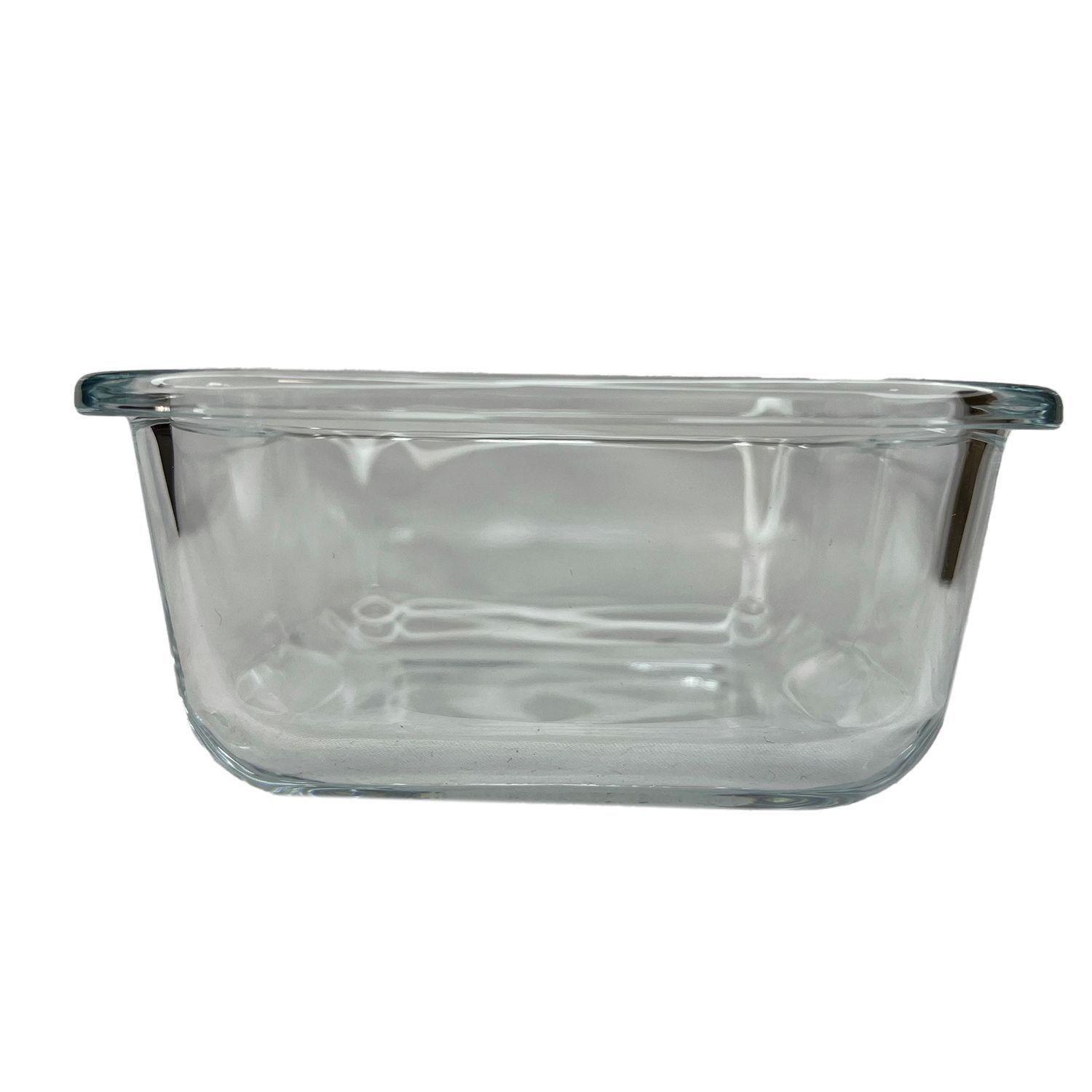 Pack 3 Taper Hermético Cuadrado de Vidrio 310 ml - Keep-4