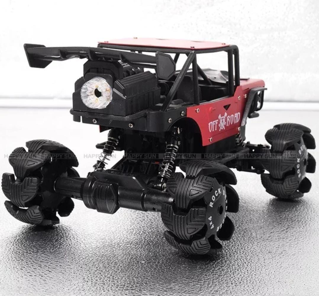 Auto Control Remoto 2,4 Ghz  4x4 Metálico, Spray 1:14, Azul-3