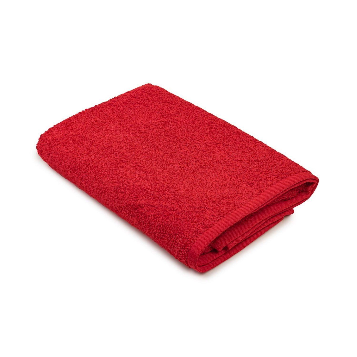 Juego Toallas 2 Piezas 100% Algodón 360gr Rojo - Shopyclick-0