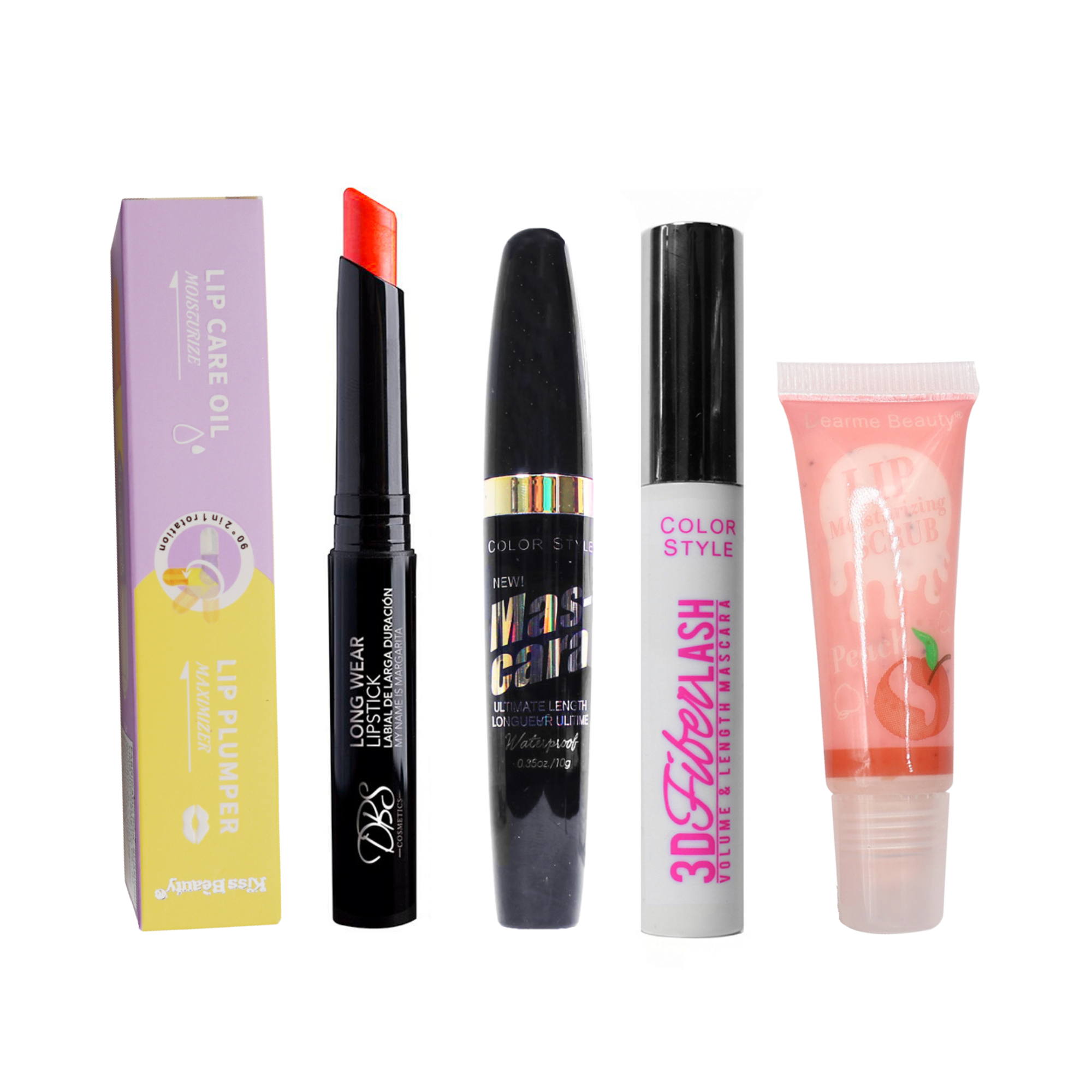 Labial engrosador + exfoliante + máscara pestañas y fibras-0